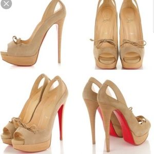 Christian Louboutin Maleva Peep toe pumps